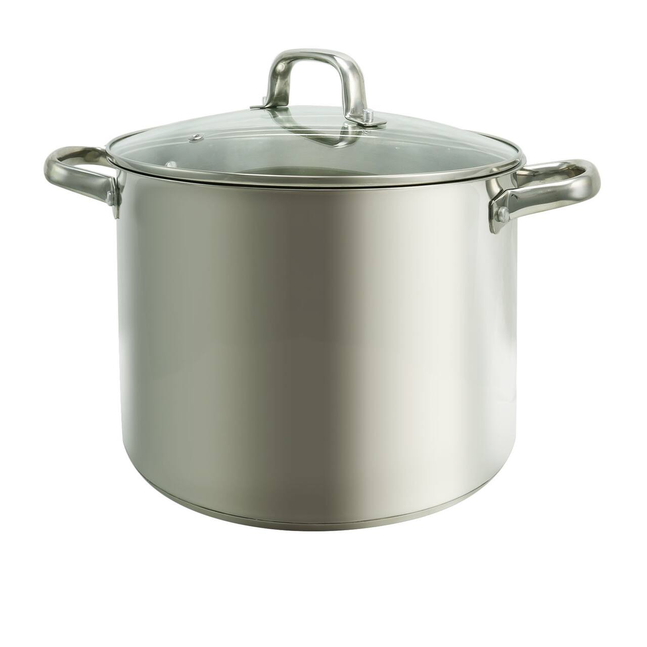 Oster Adenmore 12qt. Stainless Steel Stock Pot With Tempered Glass Lid